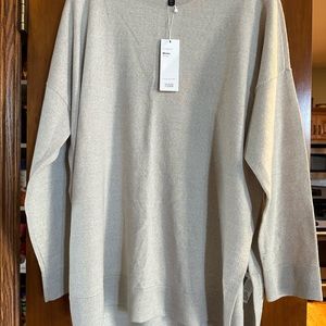 NWT Eileen Fisher Merino Boxy Tunic Sweater, Large